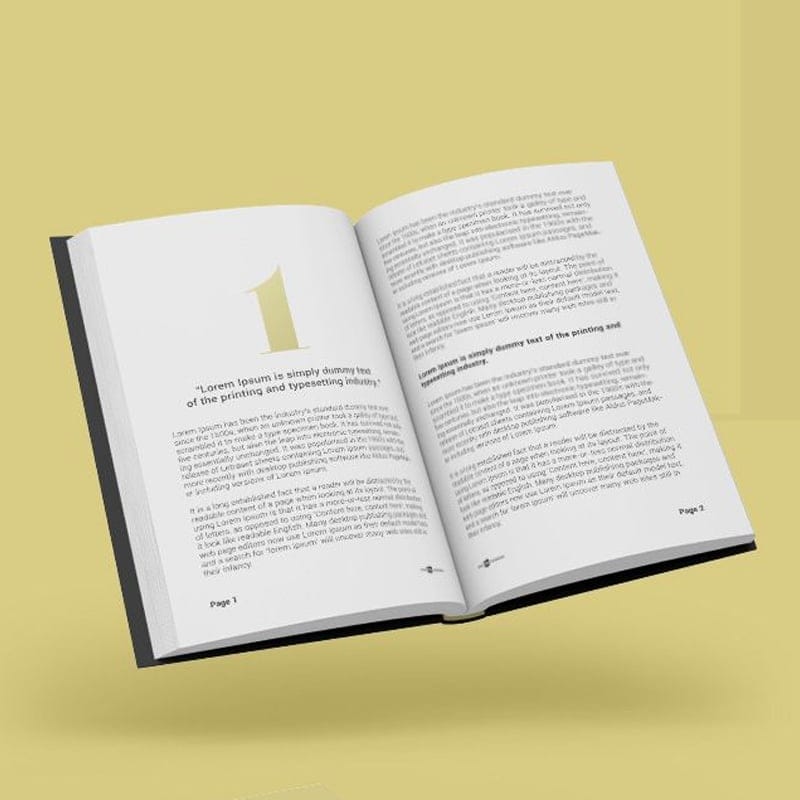 Free Hardcover Book Mock-ups in PSD