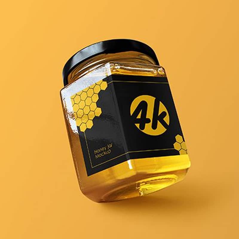 Free Honey Jar MockUp