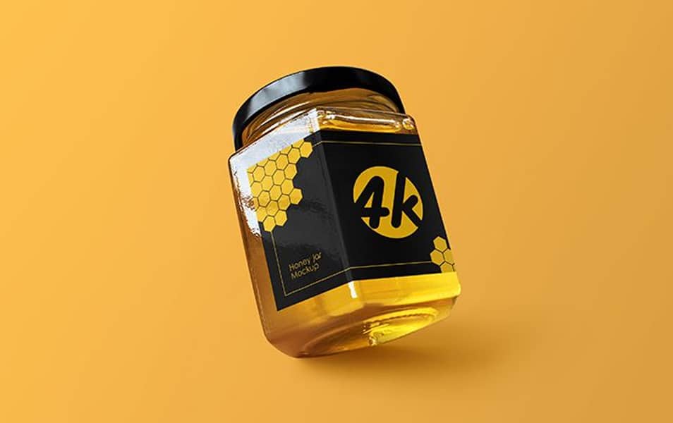 Free Honey Jar MockUp