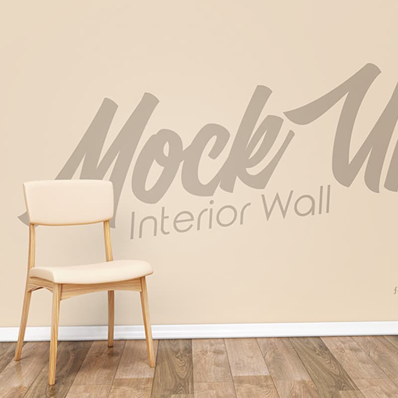 Free Interior Wall Mock-up in PSD