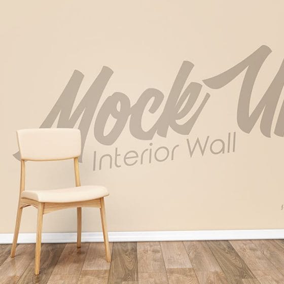 Free Interior Wall Mock-up in PSD