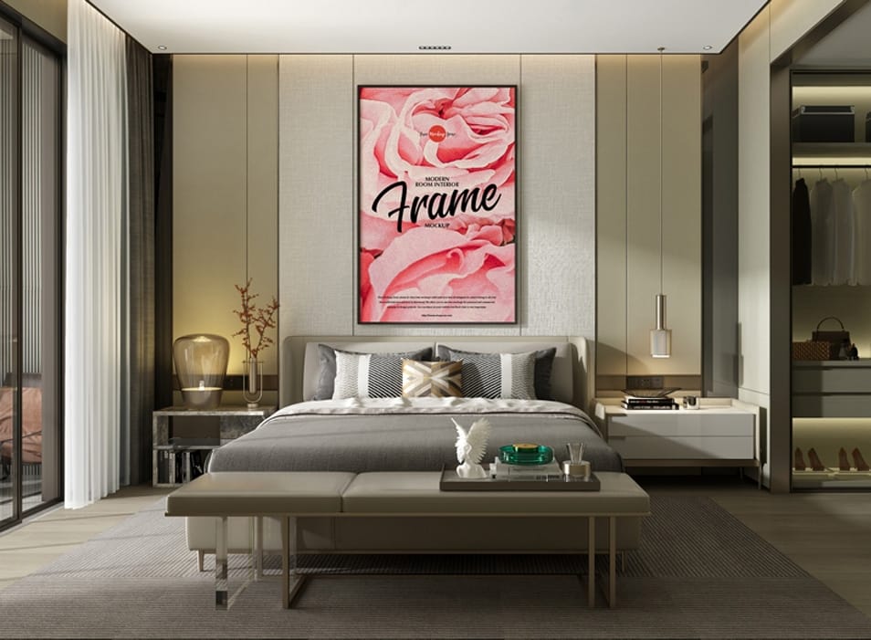 Free Modern Room Interior Frame Mockup