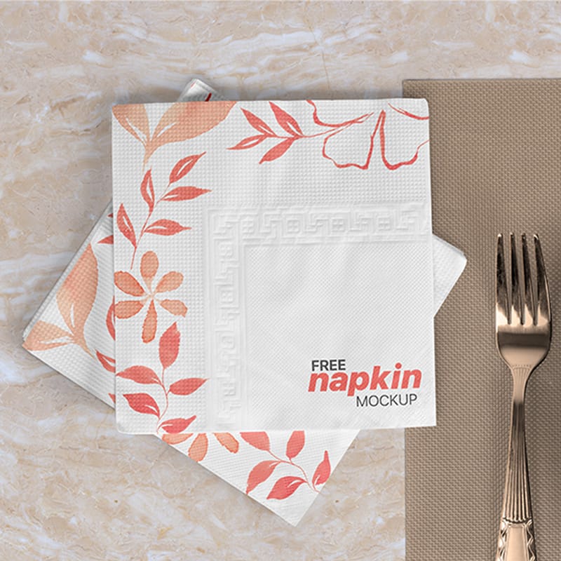 Free Napkin Mockup