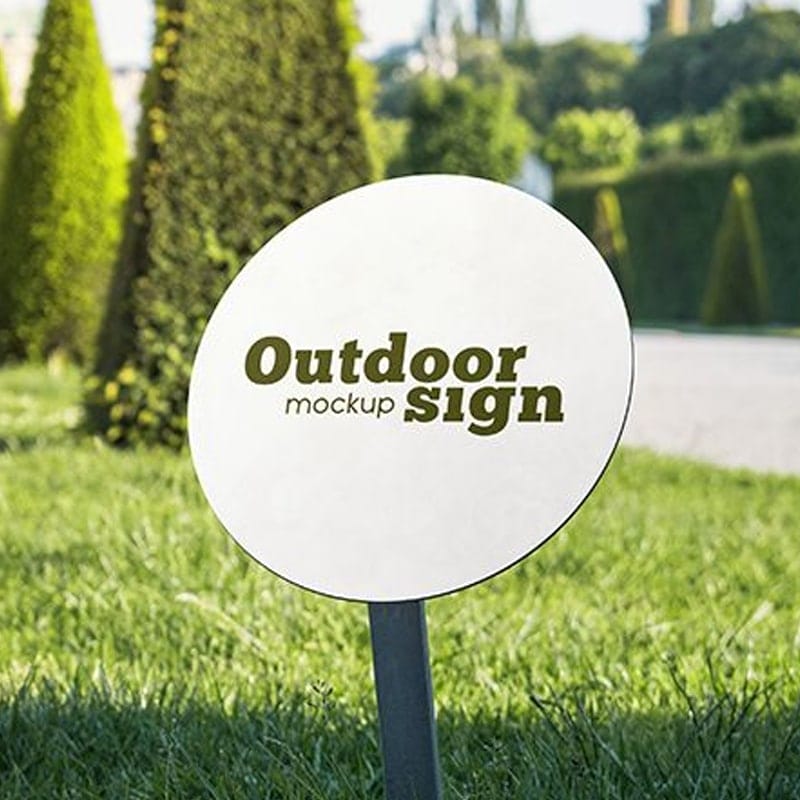 Free Outdoor Sign MockUps