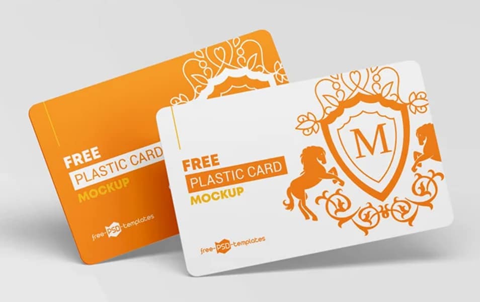 Free Plastic Cards Mockup Set