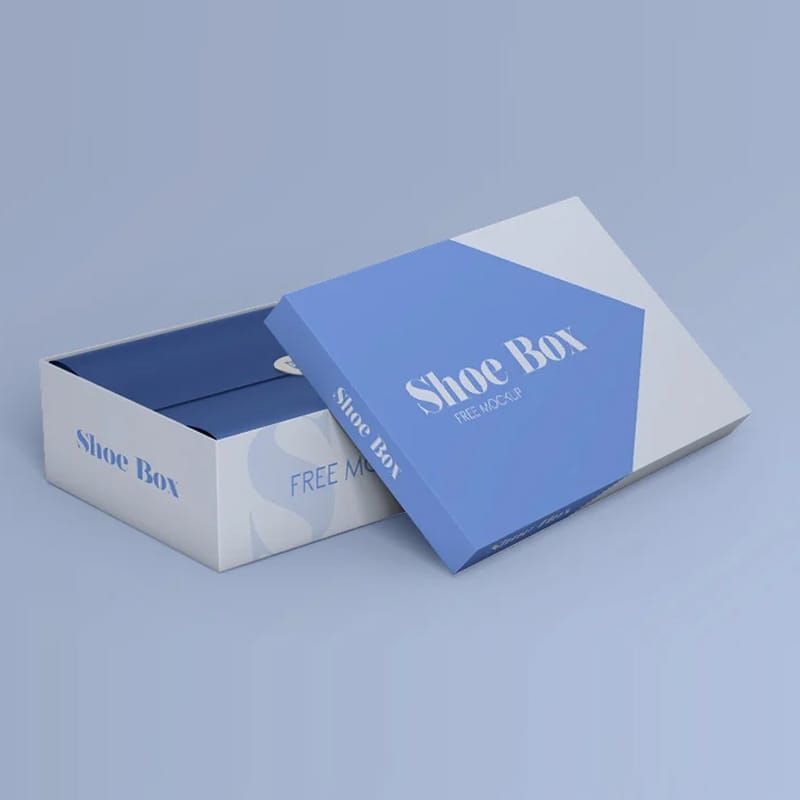 Free Shoe Box Mock-ups in PSD