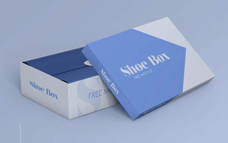 Free Shoe Box Mock-ups in PSD