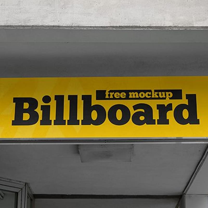 Free Simple Billboard MockUp