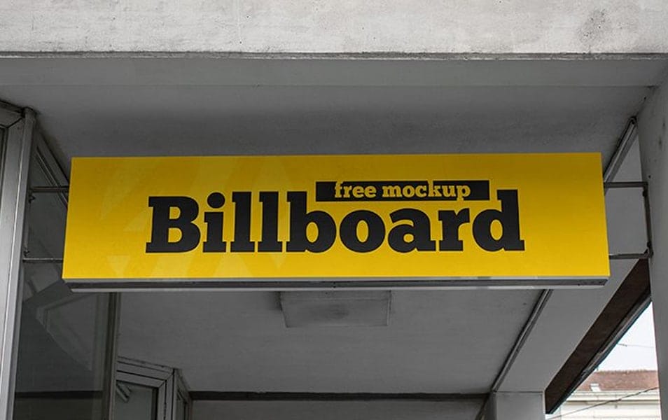 Free Simple Billboard MockUp