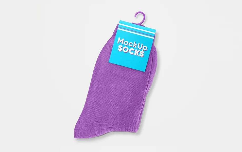 Free Socks Mockup Set