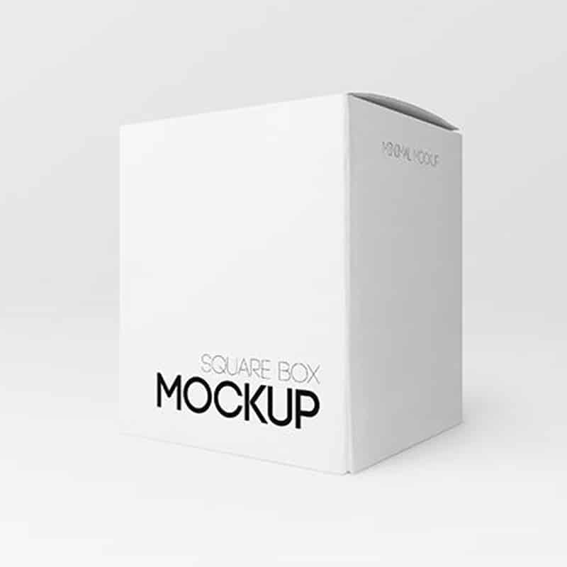 Free Square Box MockUp