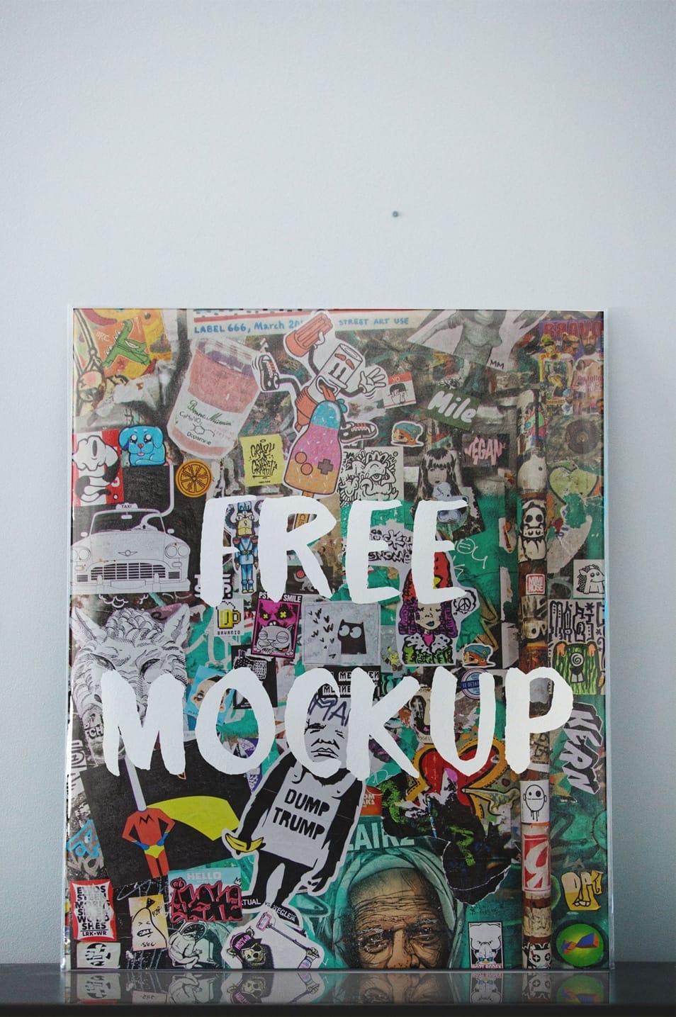 Free Vertical Poster Mockup