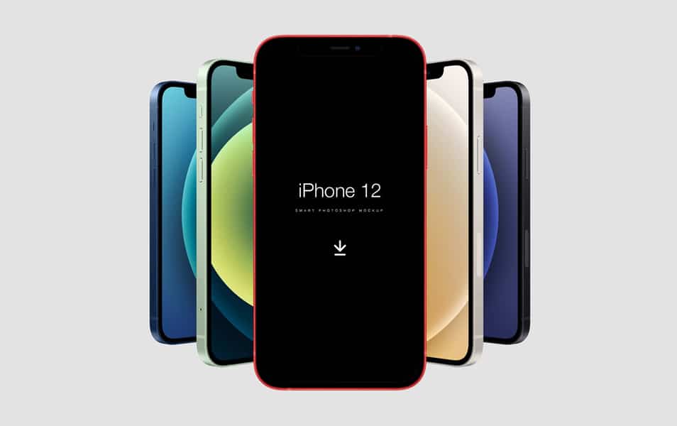Free iPhone 12 Mockup PSD