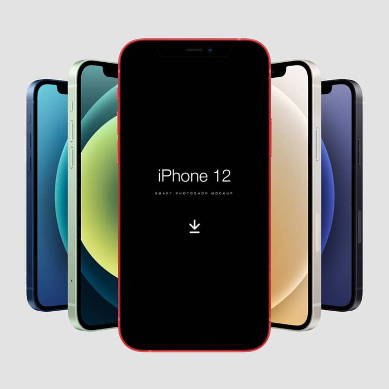 Free iPhone 12 Mockup PSD