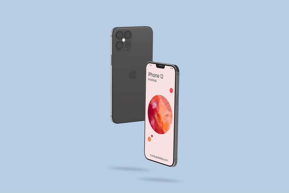 Free iPhone 12 PSD Mockup