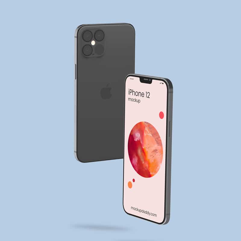 Free iPhone 12 PSD Mockup