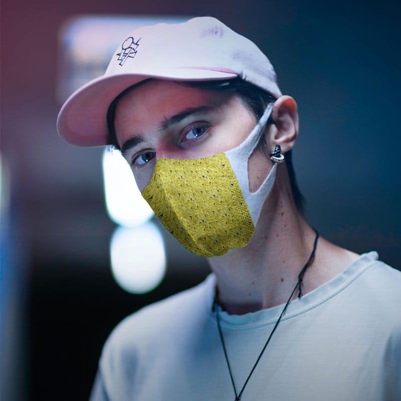 Guy in a Face Mask Mockup