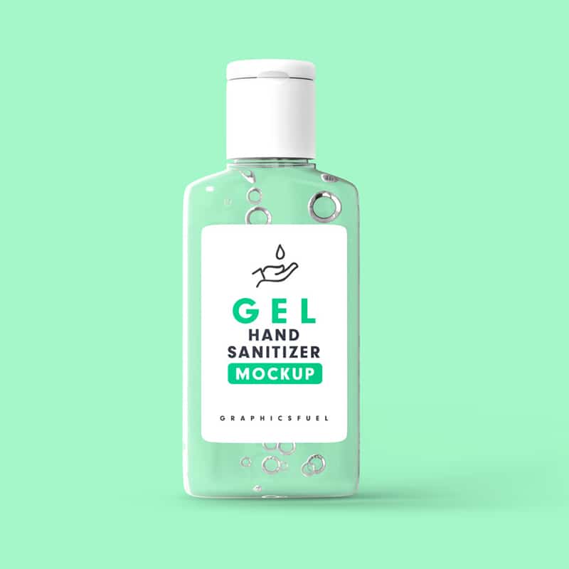 Hand Sanitizer Bottle Mockup