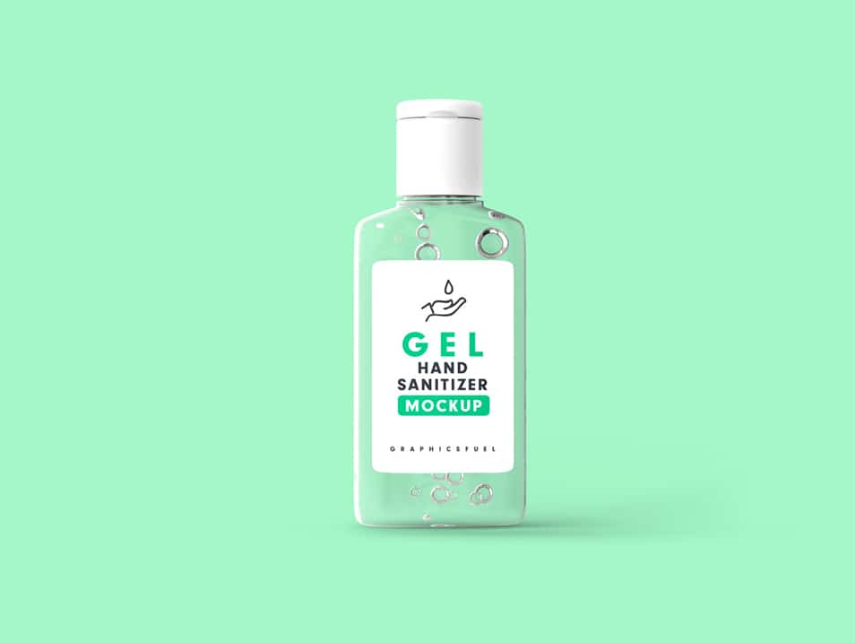 Hand Sanitizer Bottle Mockup