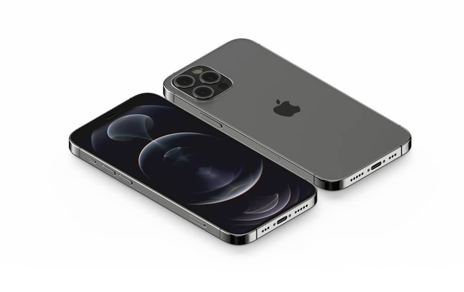 Isometric iPhone 12 Pro Mockup
