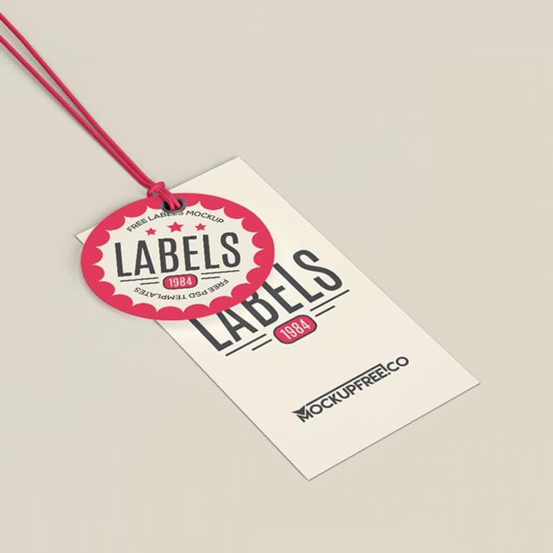 Label Tag Free PSD Mockups