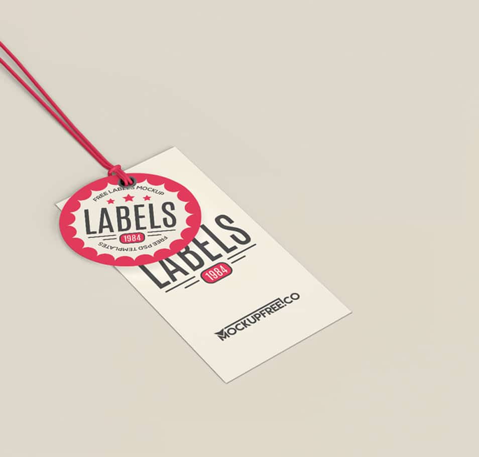 Label Tag Free PSD Mockups