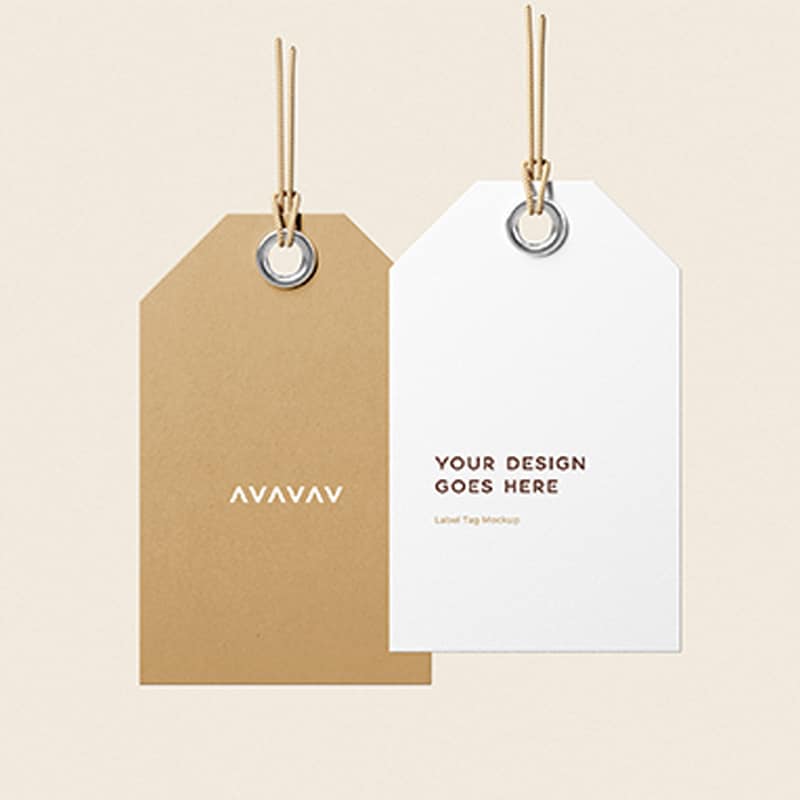 Label Tags Mockup