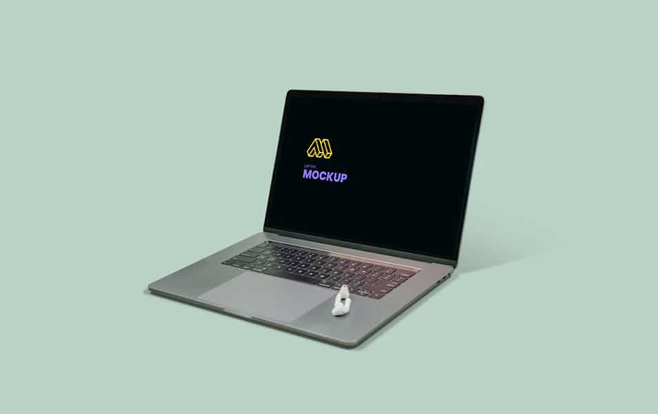 Modern Laptop PSD Mockup