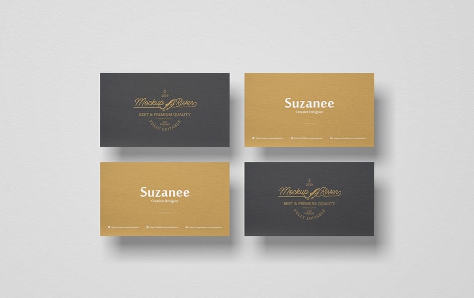 PSD Branding Business Card Mockup
