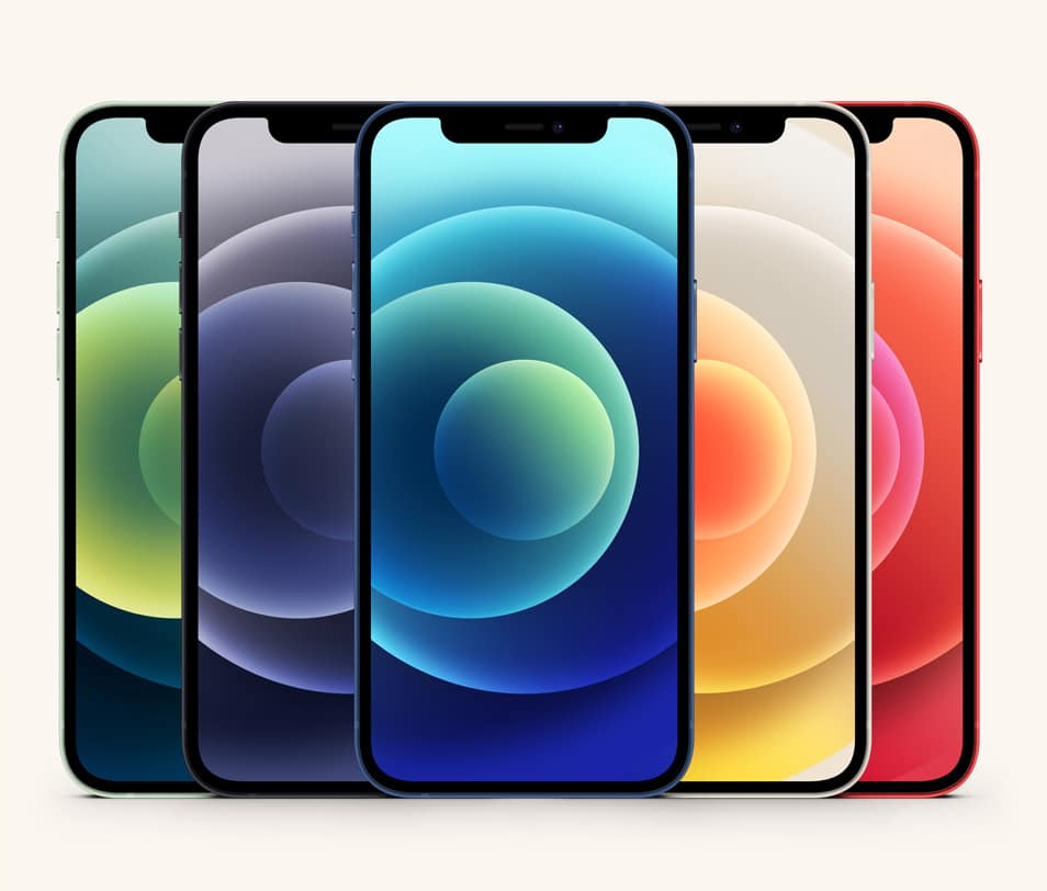PSD iPhone 12 Mockup Set