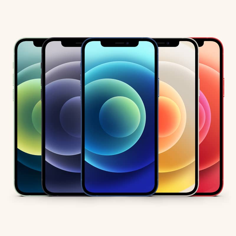 PSD iPhone 12 Mockup Set