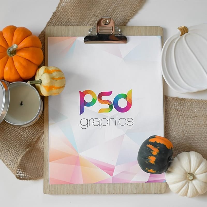 Paper Clipboard Mockup Template