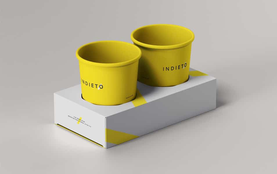 Paper Cup Holder Mockup