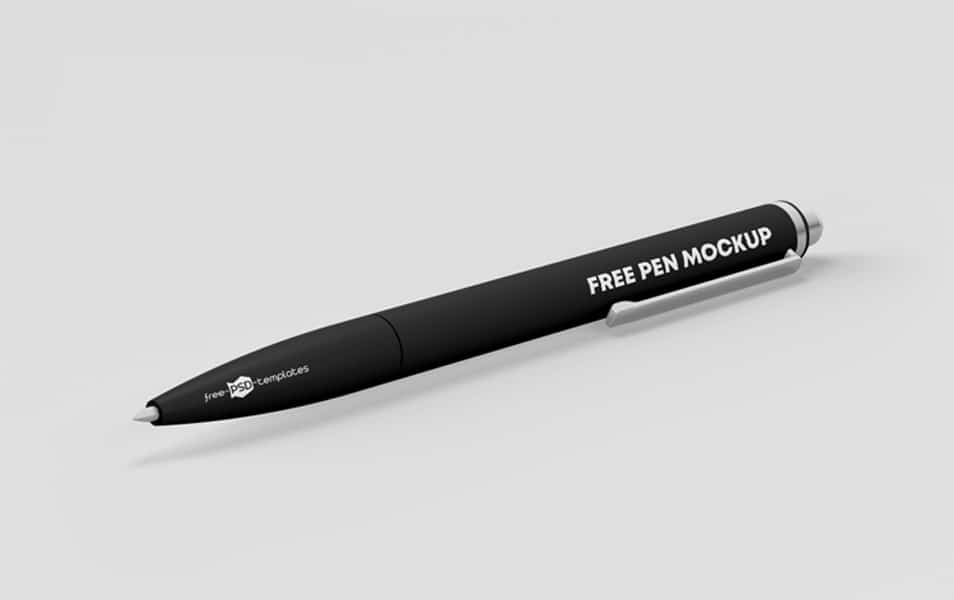 Pen Free PSD Mockups