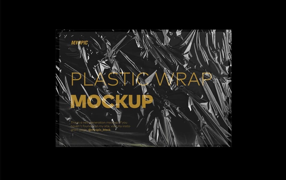 Plastic Wrap Texture Mockup