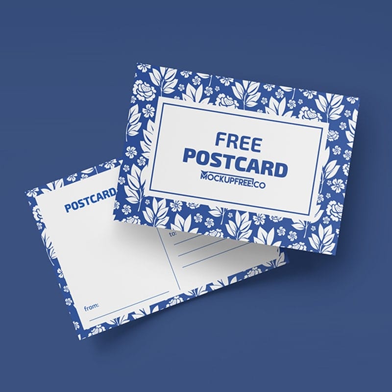 Post Card Free PSD Mockups