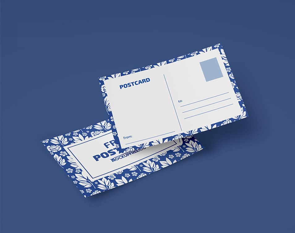 Post Card Free PSD Mockups
