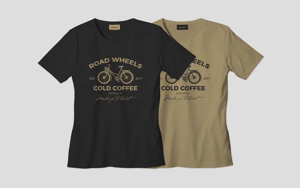 Round-Neck TShirt Mockup PSD Template