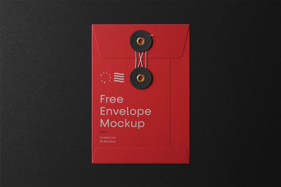 Small String Envelope Mockup