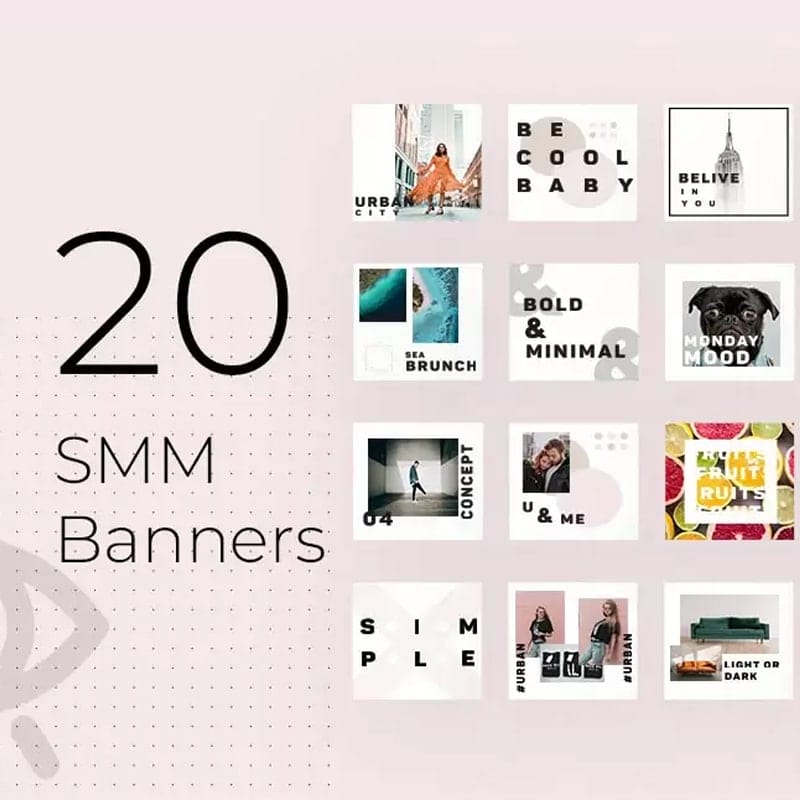 Smm Posts Templates Mockup