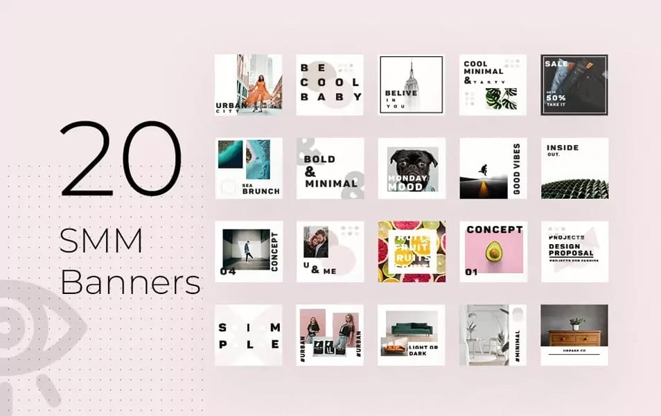 Smm Posts Templates Mockup