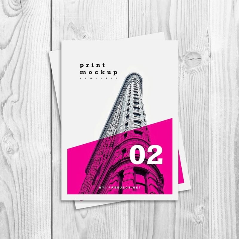 Table Print Mockup Template