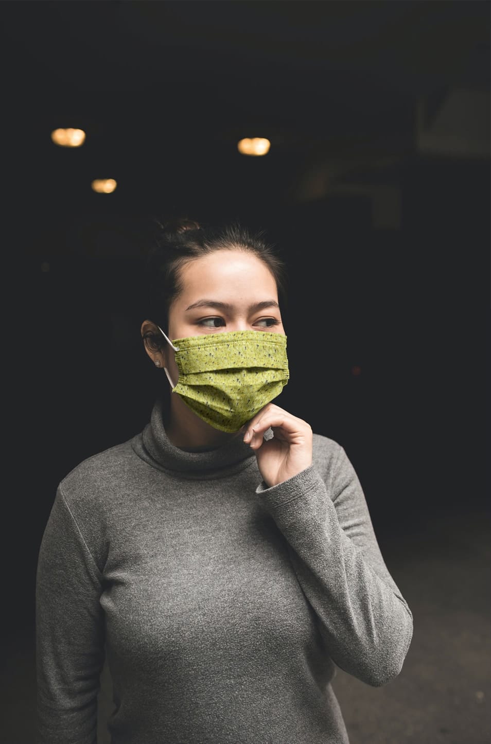 Woman With Facemask