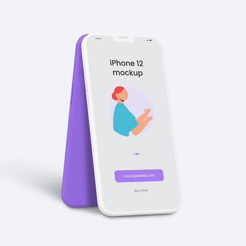 iPhone 12 Clay Mockup