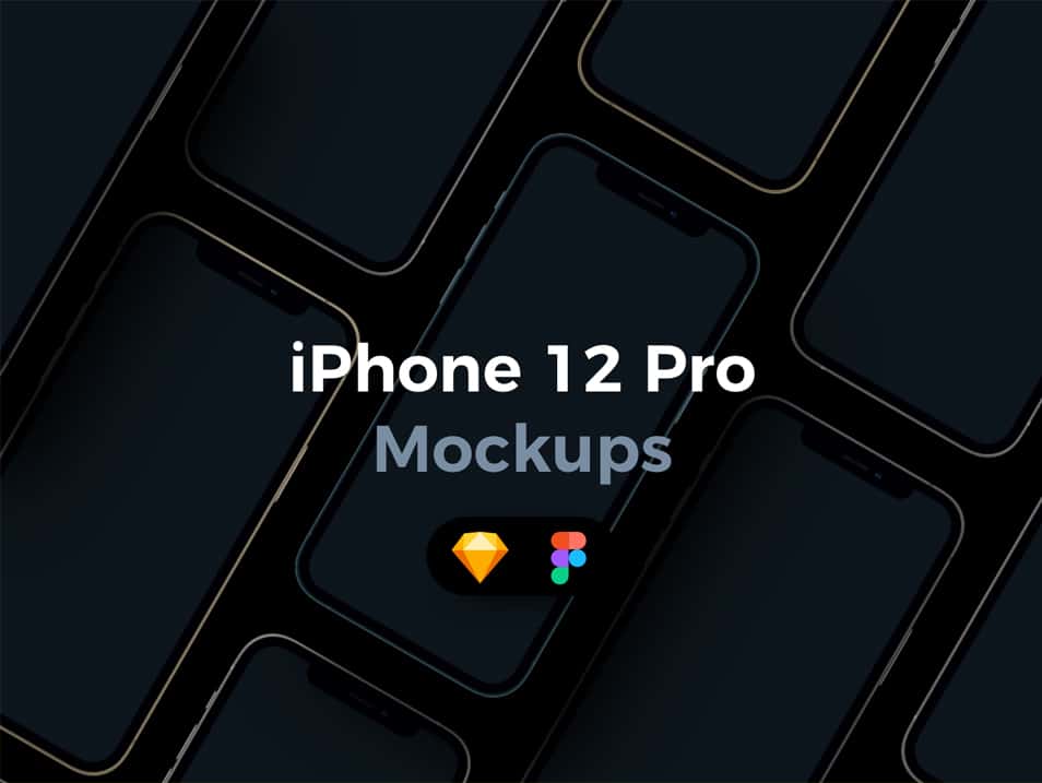 iPhone 12 Pro Mockups for Sketch & Figma