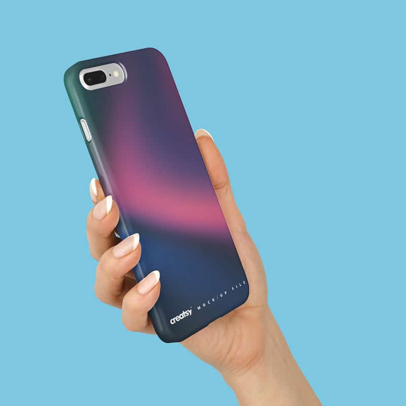 iPhone 8+ Plastic Case Mockup