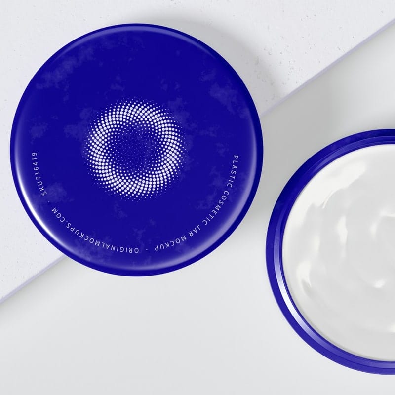 100mm Plastic Cosmetic Jar Mockup