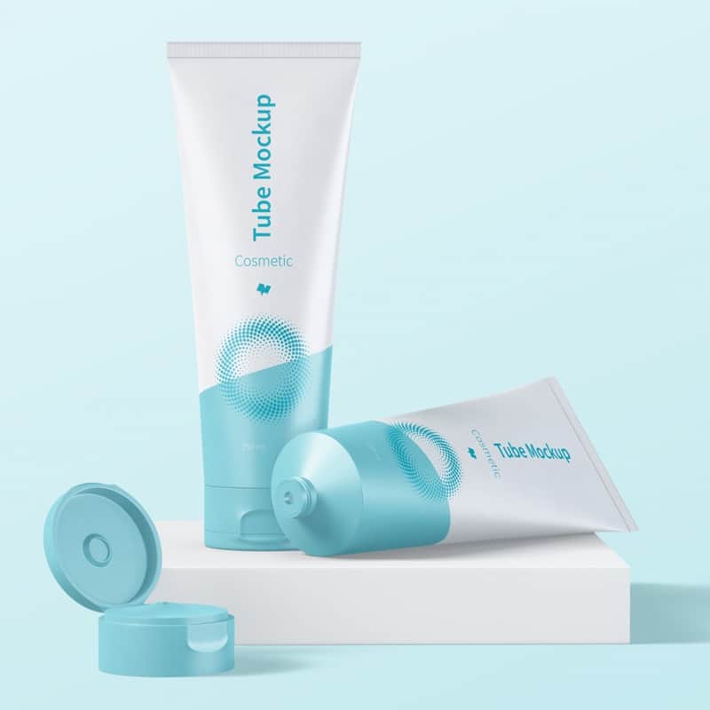 250ml Cosmetic Tubes Mockup