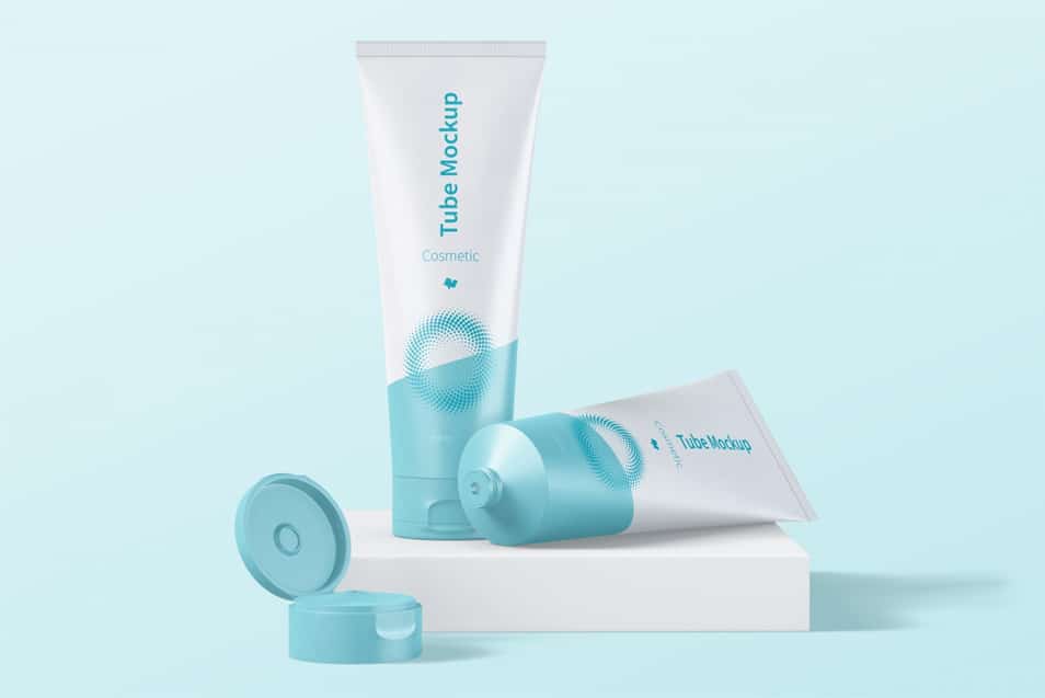 250ml Cosmetic Tubes Mockup