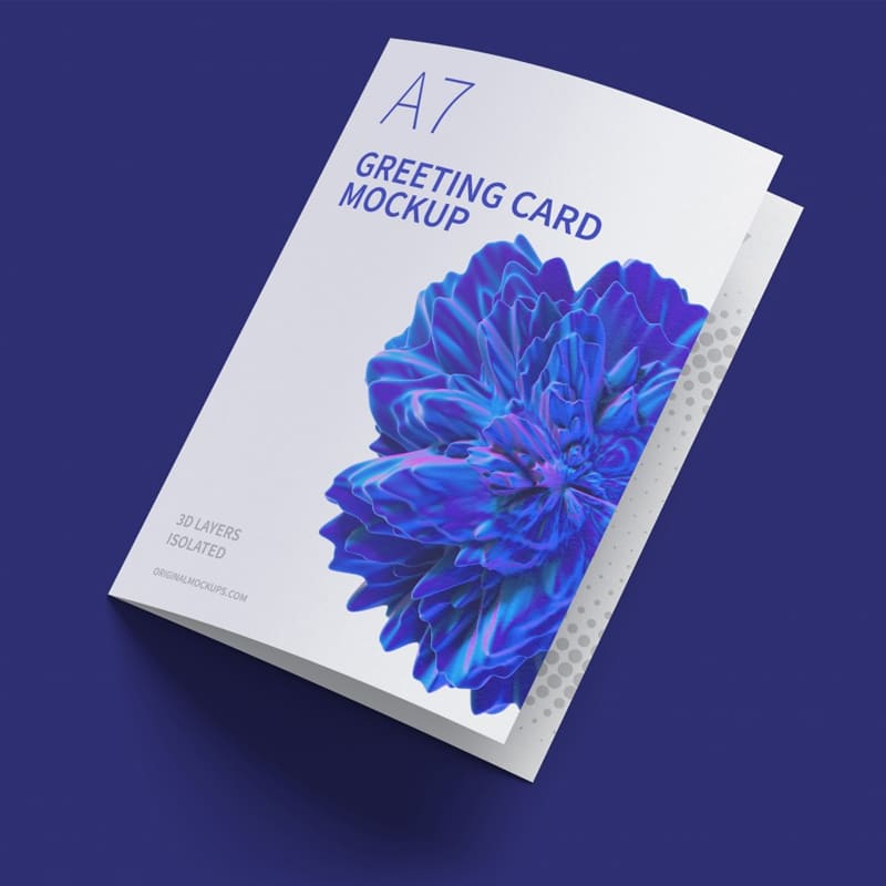 A7 Greeting Card Mockup